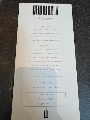 Menu Crown Shy - 25