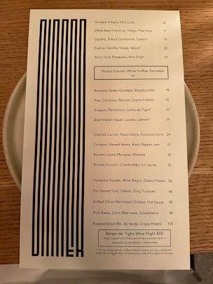 Menu Crown Shy - 29