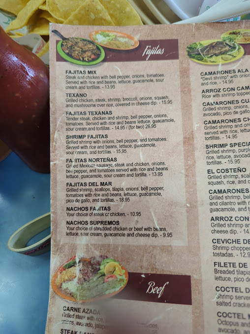 Menu Cuatro Caminos Mexican Restaurant - 21