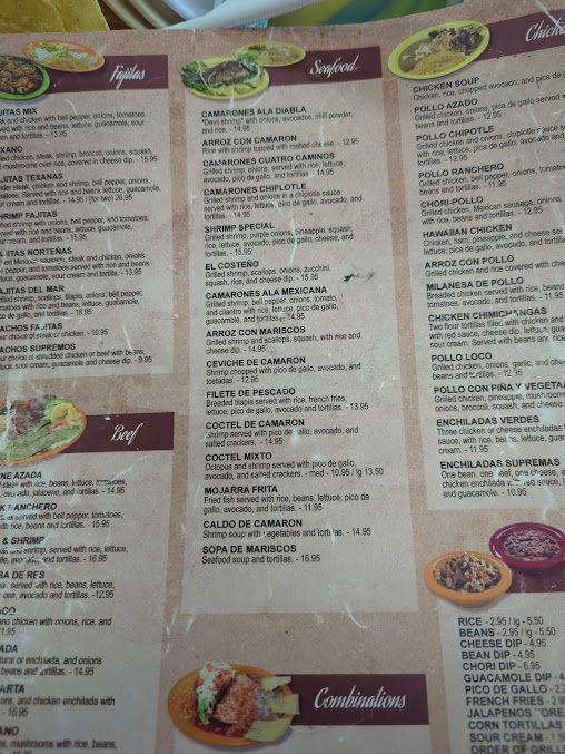 Menu Cuatro Caminos Mexican Restaurant - 22