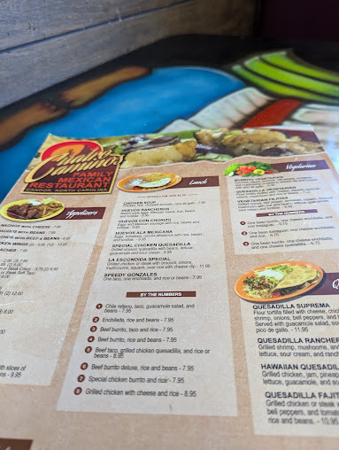 Menu Cuatro Caminos Mexican Restaurant - 23
