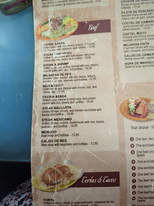 Menu Cuatro Caminos Mexican Restaurant - 26