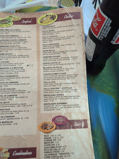 Menu Cuatro Caminos Mexican Restaurant - 27