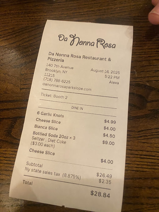 Menu Da Nonna Rosa Restaurant & Pizzeria - 25