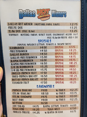 Menu Dallas Hot Weiners - 20