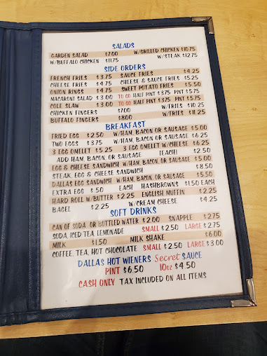 Menu Dallas Hot Weiners - 21