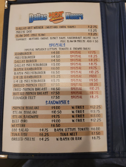 Menu Dallas Hot Weiners - 23