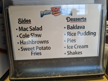 Menu Dallas Hot Weiners - 24