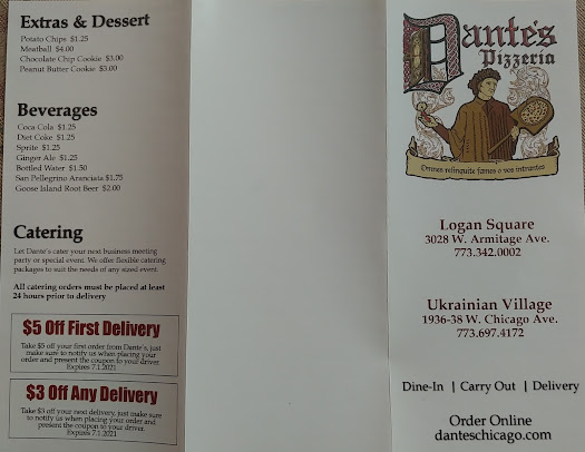 Menu Dante’s Tavern - 28