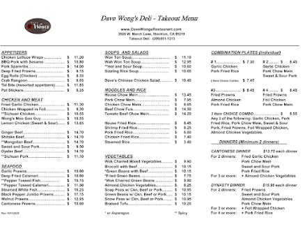 Menu Daves Bakery Deli - 20