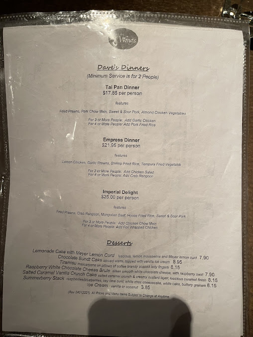 Menu Daves Bakery Deli - 26