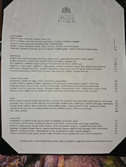 Menu Dazzo's Kitchen - 20