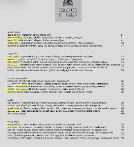 Menu Dazzo's Kitchen - 21