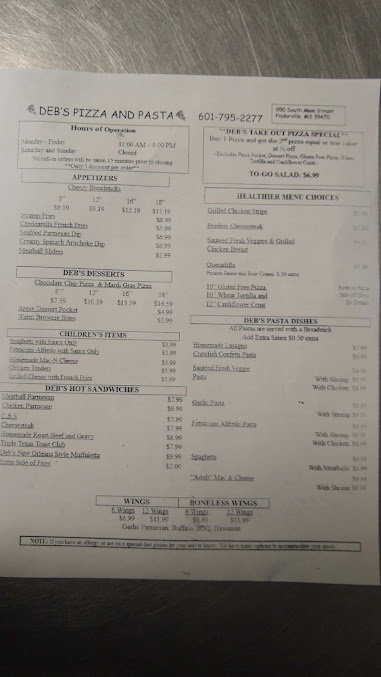 Menu Debs Pizza Pasta - 21
