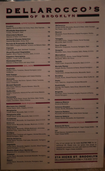 Menu Dellarocco's Brick Oven Pizza - 22