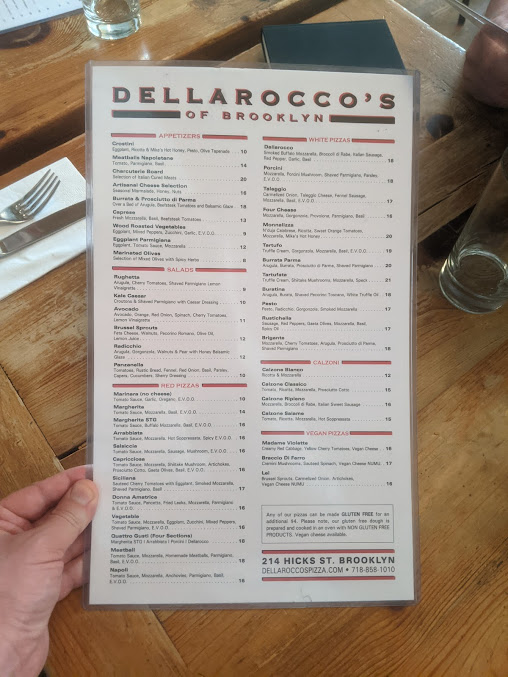 Menu Dellarocco's Brick Oven Pizza - 29