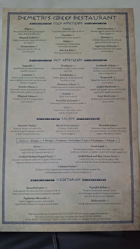 Menu Demetri's - 20