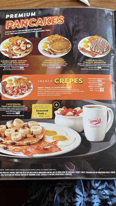 Menu Denny's Restaurant - 20