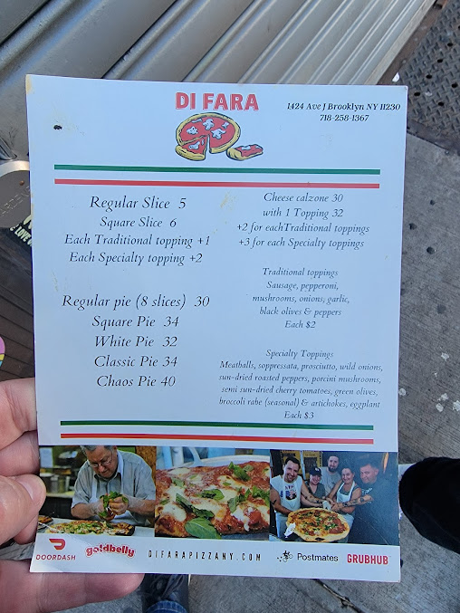 Menu Di Fara Pizza - 24
