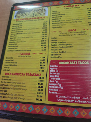 Menu Diaz Diner - 21