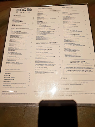 Menu Doc B's Restaurant (Gold Coast) - 28