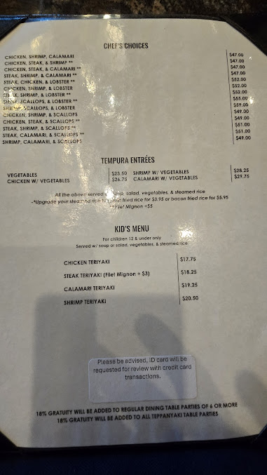 Menu Domo Japanese Sushi Grill And Bar - 14