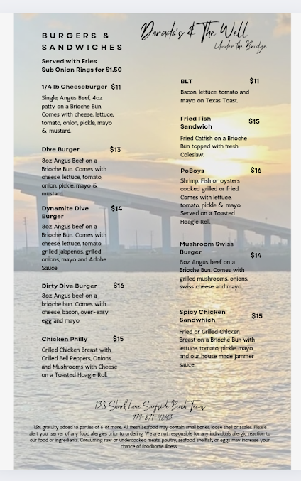 Menu Dorados Dive Club - 20