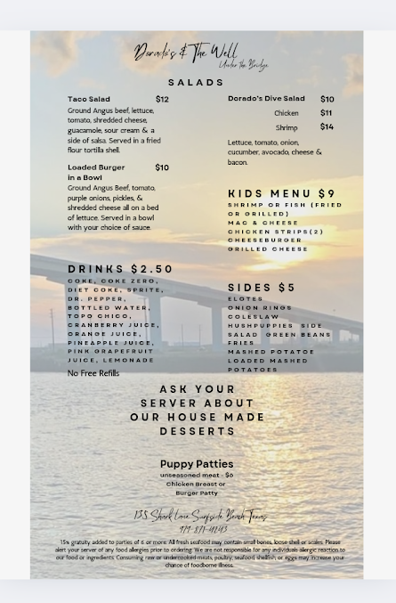 Menu Dorados Dive Club - 21