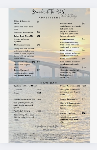Menu Dorados Dive Club - 23