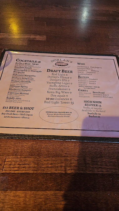 Menu Dorlan's Tavern & Oyster Bar - 20