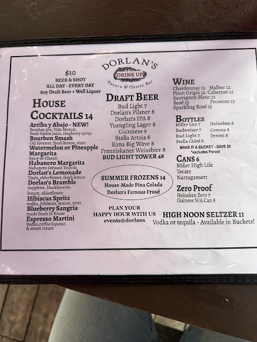 Menu Dorlan's Tavern & Oyster Bar - 21