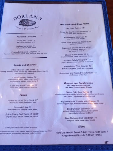 Menu Dorlan's Tavern & Oyster Bar - 23