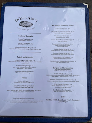 Menu Dorlan's Tavern & Oyster Bar - 24
