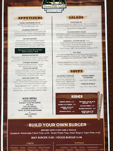 Menu Downhill Grill - 21