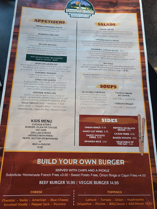 Menu Downhill Grill - 22