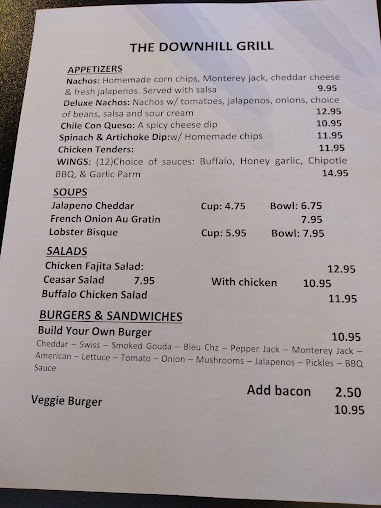 Menu Downhill Grill - 24