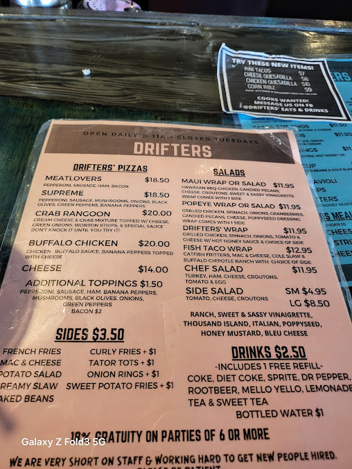 Menu Drifters Eats Drinks - 22