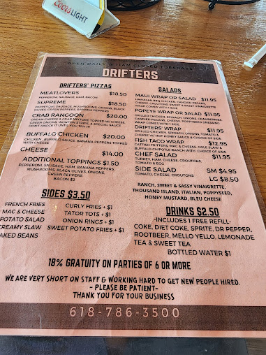 Menu Drifters Eats Drinks - 23