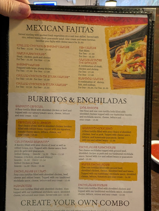Menu El Amigo Mexican Restaurant - 19
