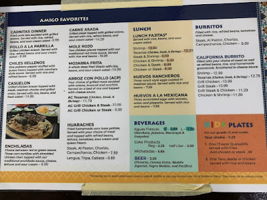 Menu El Amigo Mexican Restaurant - 20