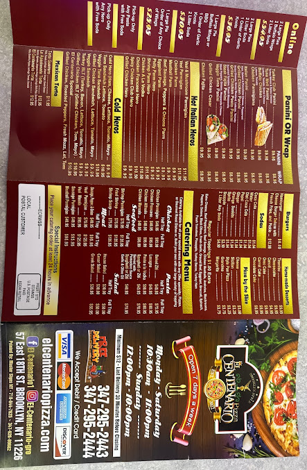 Menu El Centenario Pizza - 21