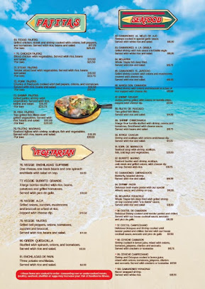 Menu El Jarocho Mexican Restaurant Inc - 24