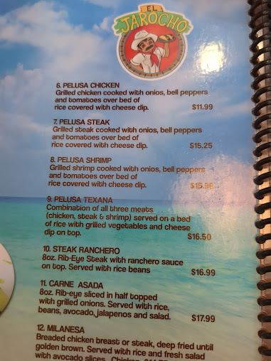 Menu El Jarocho Mexican Restaurant Inc - 27