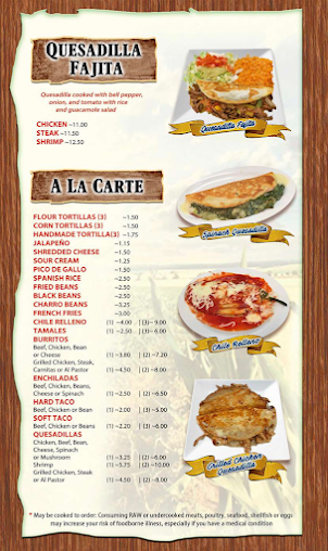 Menu El Maiz Mexican Food - 27