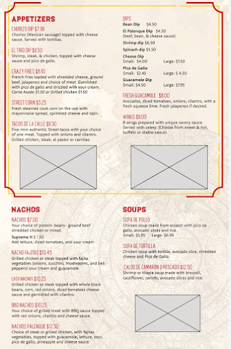 Menu El Palenque Mexican Restaurant - 26