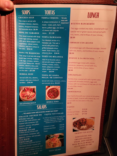 Menu El Paso Grill Mexican Restaurant - 26