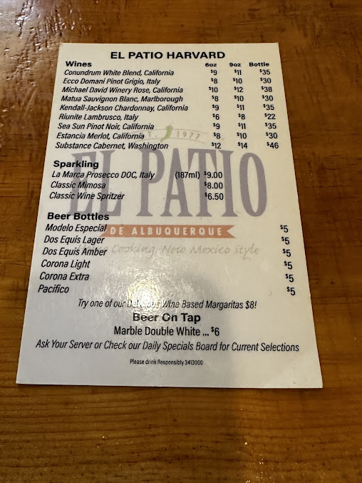 Menu El Patio De Albuquerque - 25