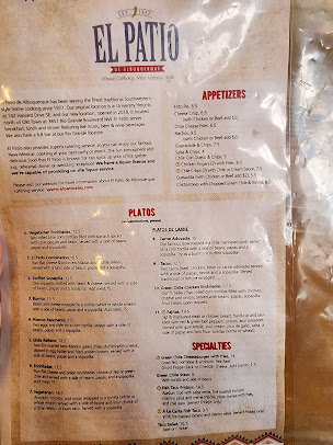 Menu El Patio De Albuquerque - 26