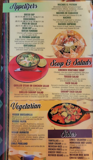 Menu El Patron Mexican Kitchen Ii - 21