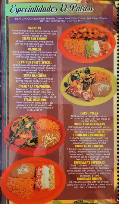 Menu El Patron Mexican Kitchen Ii - 23